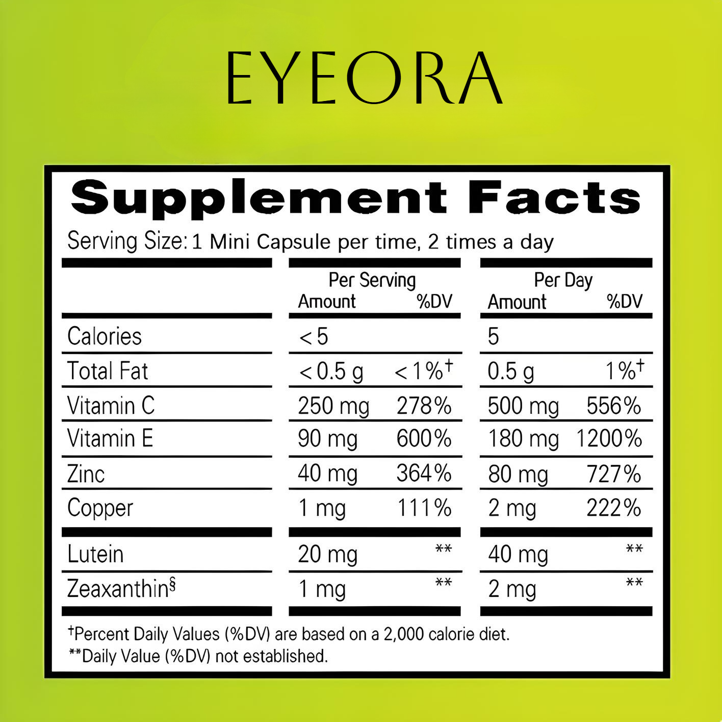 Eyeora™ Lutein With Zeaxanthin Tablets - Supports Eye Health